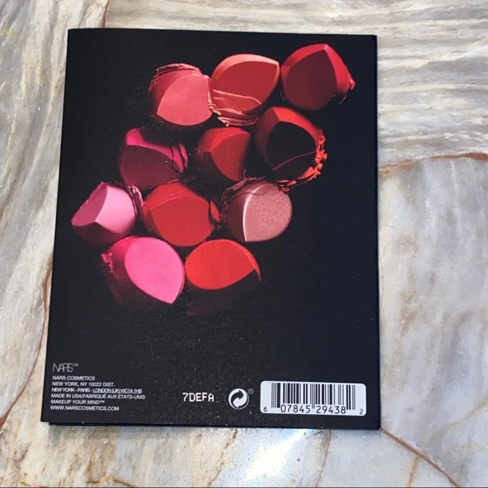 Nars Lot of 2‎ Makeup Lipstick Cards Sample Gloss